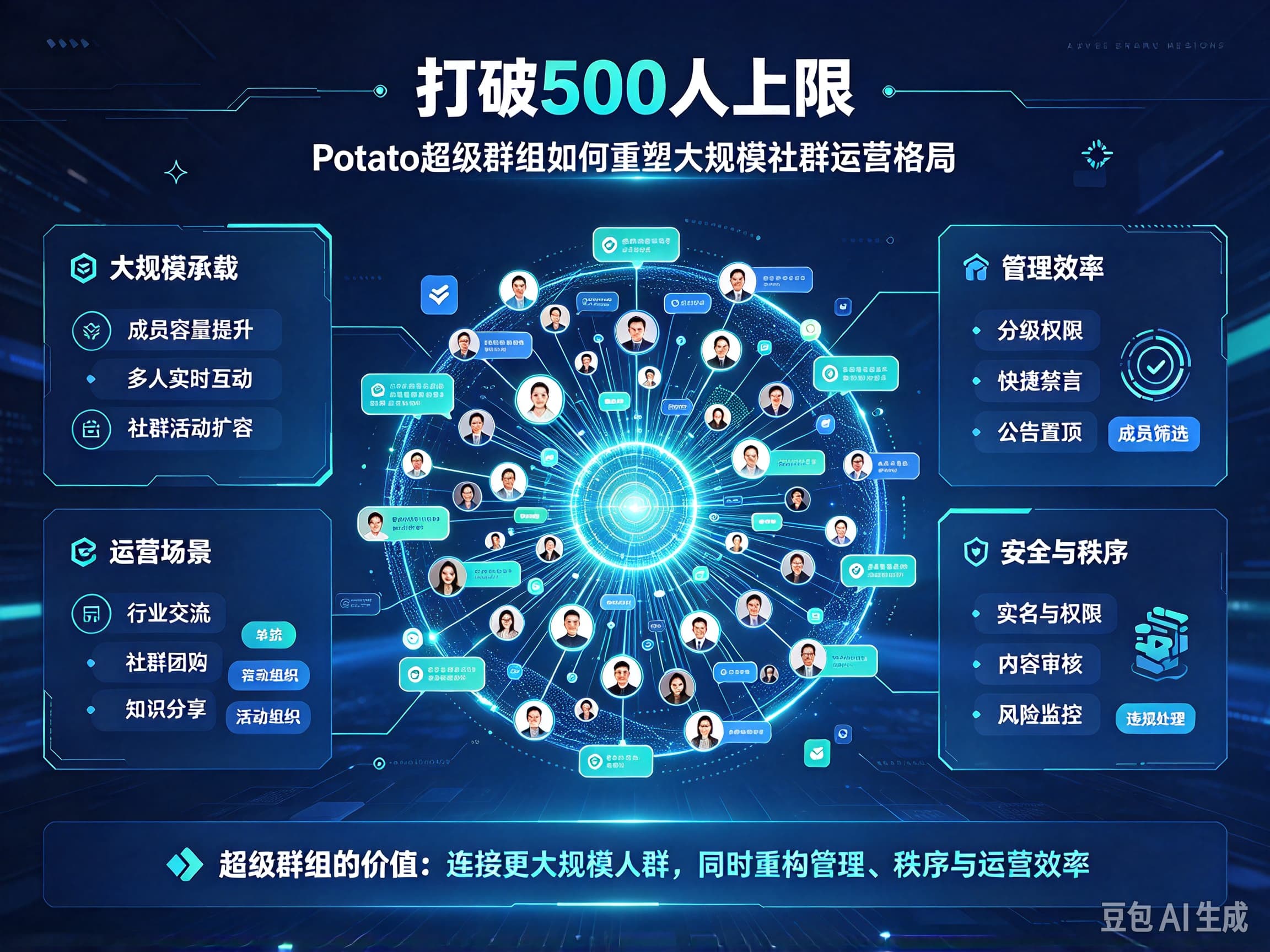 打破500人上限：Potato超级群组如何重塑大规模社群运营格局